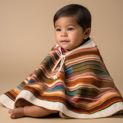 Poncho infantil de lana